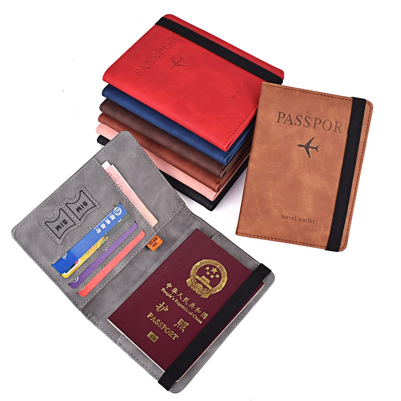 Capa para passaporte de couro com macacos fofos e legais para passaporte