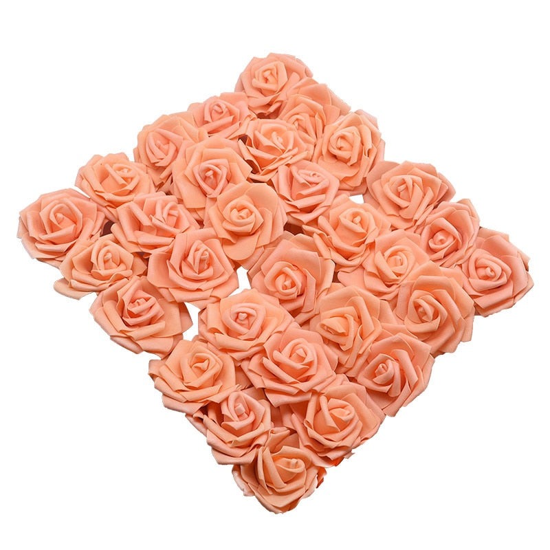 Rosas Artificais Para Decoração - Pacote com 30 Rosas