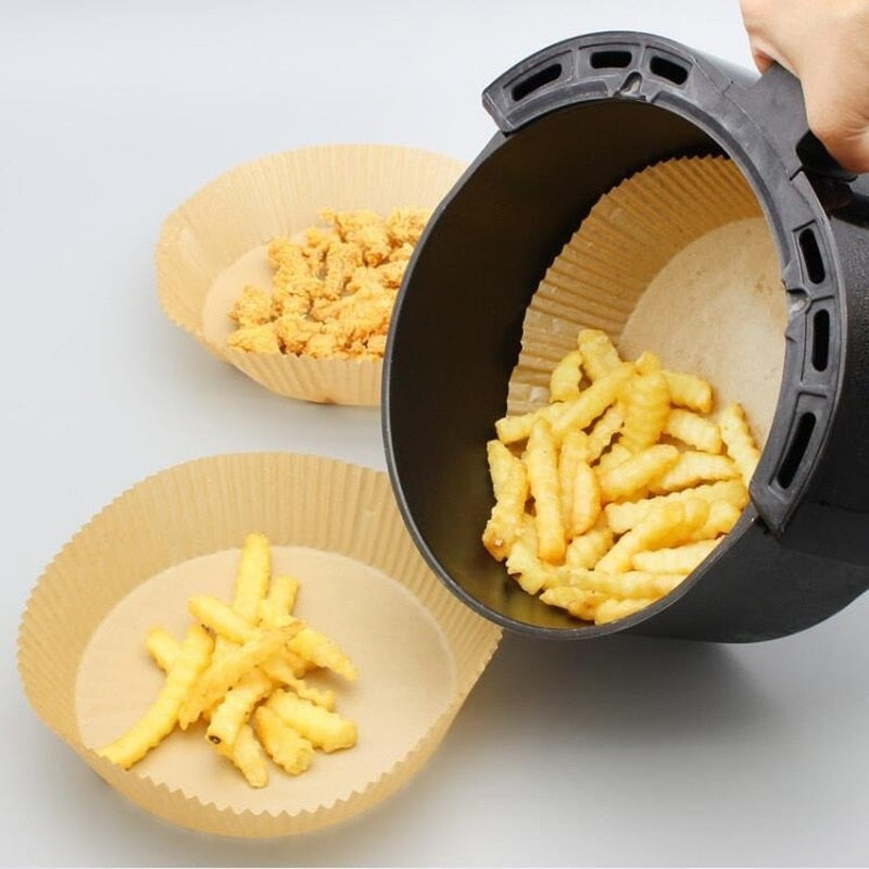 Forro de Papel para Air Fryer - Anti Gordura 50 unidades