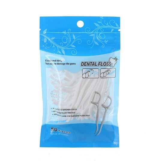 Dental Floss- Palito de Dente de Plástico Com Fio Dental